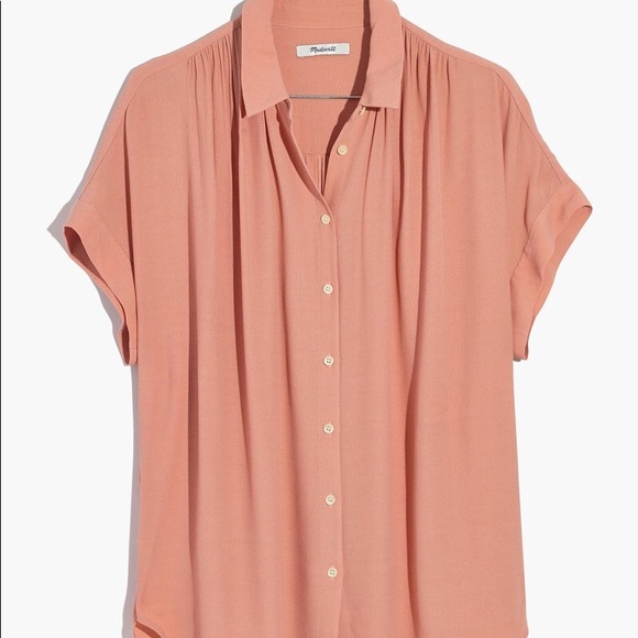 SOLD - Madewell Central Drapey Shirt - Picture 2 of 5
